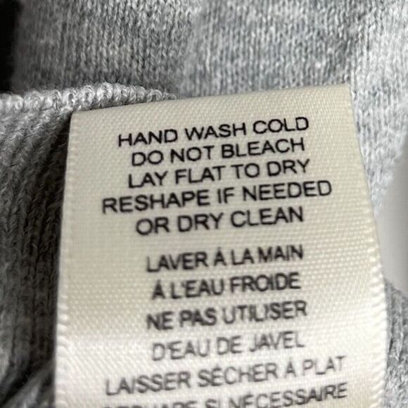 La Vie Rebecca Taylor Sweater Women XS Gray Turtleneck Lightweight Wool Blend - Picture 14 of 14